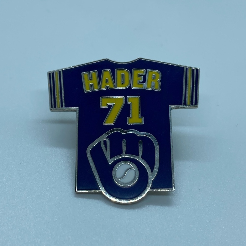 Josh Hader 71, Milwaukee Brewers Lapel Pin